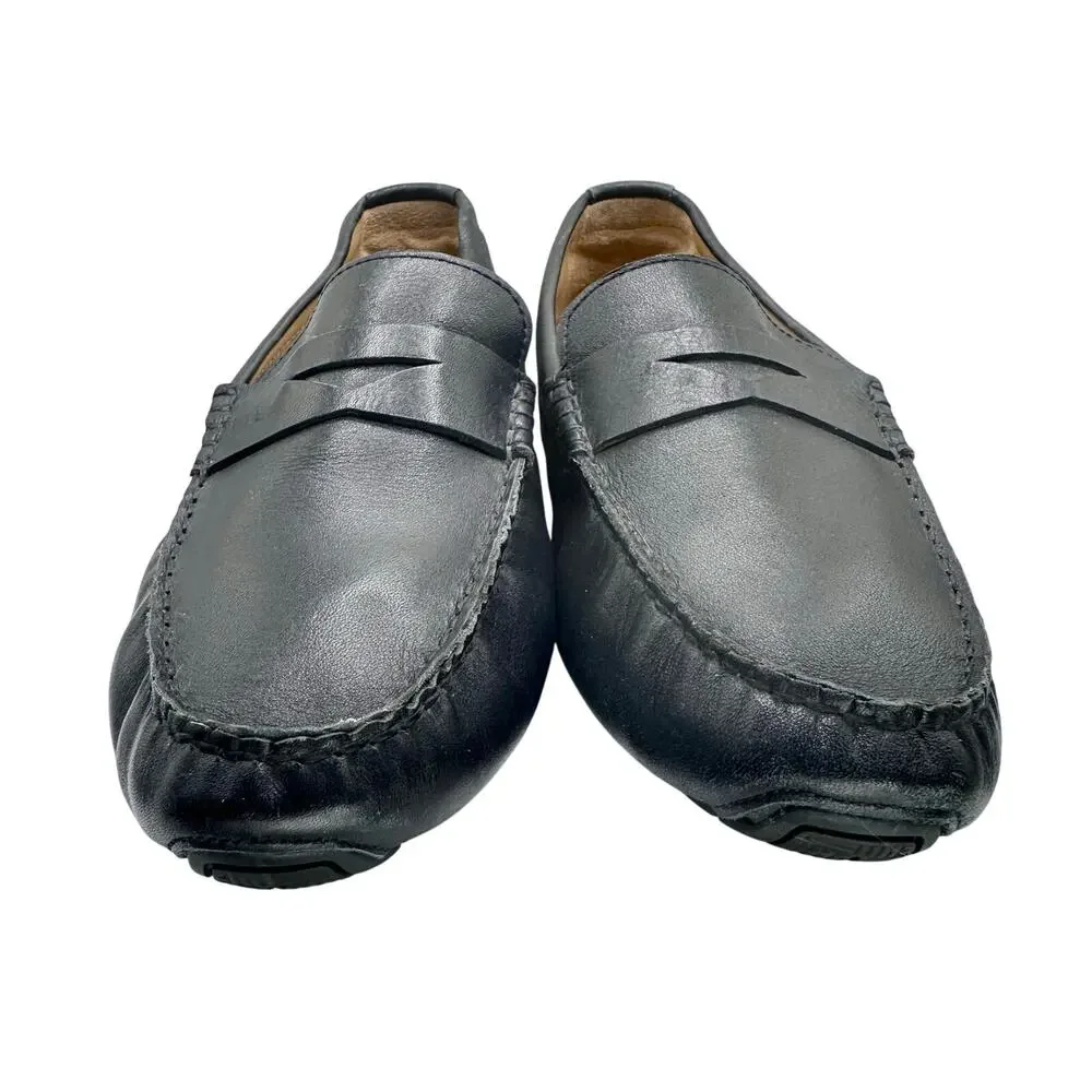 Cole Haan | Men | Somerset Black Leather Driving Penny Loafers | Size 9.5 M